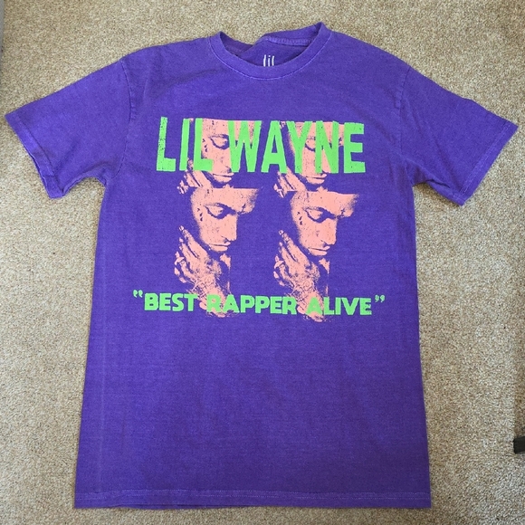 Lil Wayne T-shirt, M. PTP 19". L is 27.5" - Picture 1 of 5